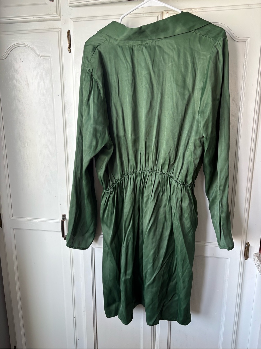 Sadie & Sage Olive Green V-Neck Mini Dress - Picture 6 of 7